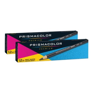Prismacolor® Ebony Graphite Drawing Pencils, Black, 12 Per Box, 2 Boxes