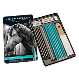 Prismacolor® Premier® Graphite Drawing Pencils with Erasers & Sharpeners, 18-Piece Set