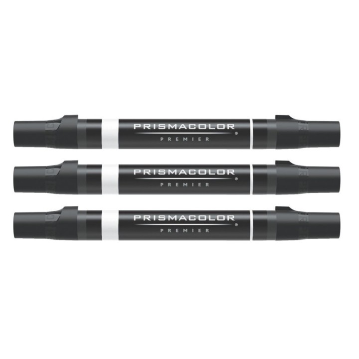 Prismacolor® Premier® Double-Ended Colorless Blender Marker, Fine & Chisel Tip, 1 Count, Pack of 3