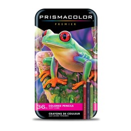 Prismacolor® Premier Colored Pencils Tin, Soft Core, Assorted, 36 Count