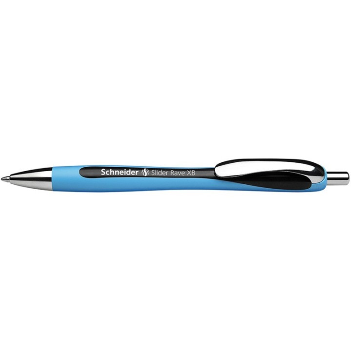 Schneider® Slider Rave XB Refillable + Retractable Ballpoint Pen, 1.4 mm, Black Ink, Single Pen