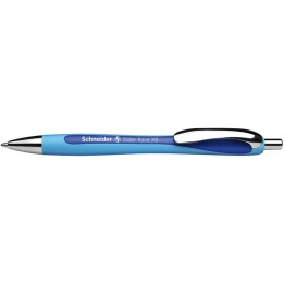 Schneider® Slider Rave XB Refillable + Retractable Ballpoint Pen, 1.4 mm, Blue Ink, Single Pen