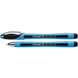 Schneider® Slider Memo XB Ballpoint Pen, 1.4 mm, Black Ink, Single Pen