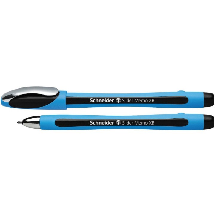 Schneider® Slider Memo XB Ballpoint Pen, 1.4 mm, Black Ink, Single Pen
