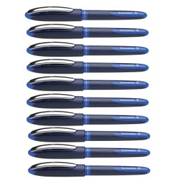 Schneider® One Business Rollerball Pens, 0.6mm, Blue, Pack of 10