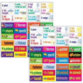 Poster Pals® French Multi-Purpose Card Set, 36 Per Set, 2 Sets