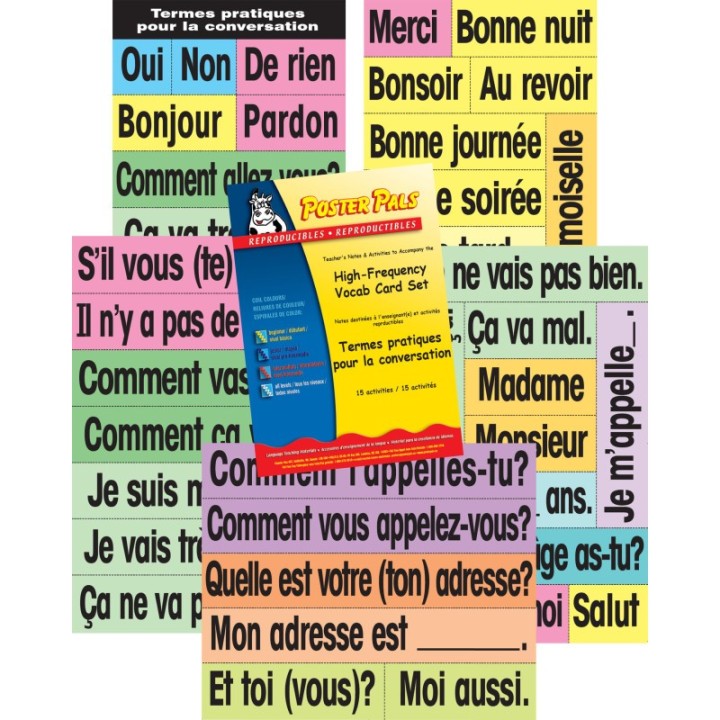 Poster Pals® French High-Frequency Vocab Card Set