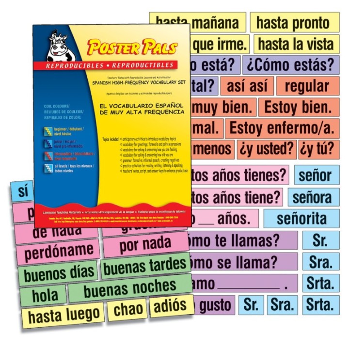 Poster Pals® Spanish High-Frequency Vocab Card Set