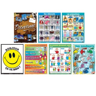 Poster Pals® French Essential Classroom Posters Set II