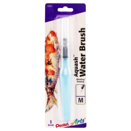 Pentel Arts Aquash Water Brush Fine Point, Medium, Peggable Carded