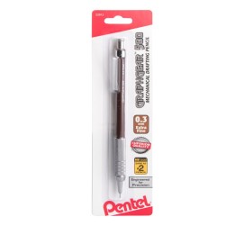 Pentel Arts GraphGear 500 Automatic Drafting Pencil (0.3mm), Brown Barrel , 1 Count