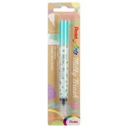 Pentel Arts Milky Brush Pen, Pastel Mint Green Ink, 1-Pack