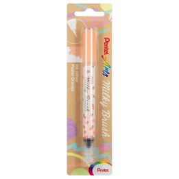 Pentel Arts Milky Brush Pen, Pale Orange Ink, 1-Pack