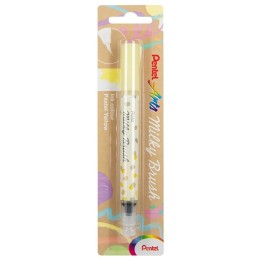 Pentel Arts Milky Brush Pen, Pastel Yellow Ink, 1-Pack