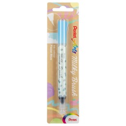Pentel Arts Milky Brush Pen, Pastel Blue Ink, 1-Pack