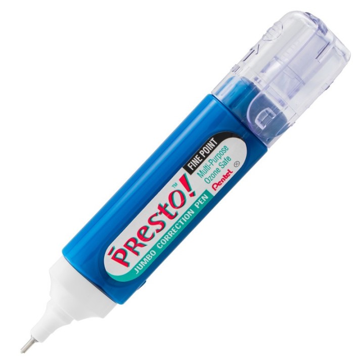 Pentel® Presto! Jumbo Correction Pen, Fine Point Metal Tip 12 ml/0.4 fl. oz.