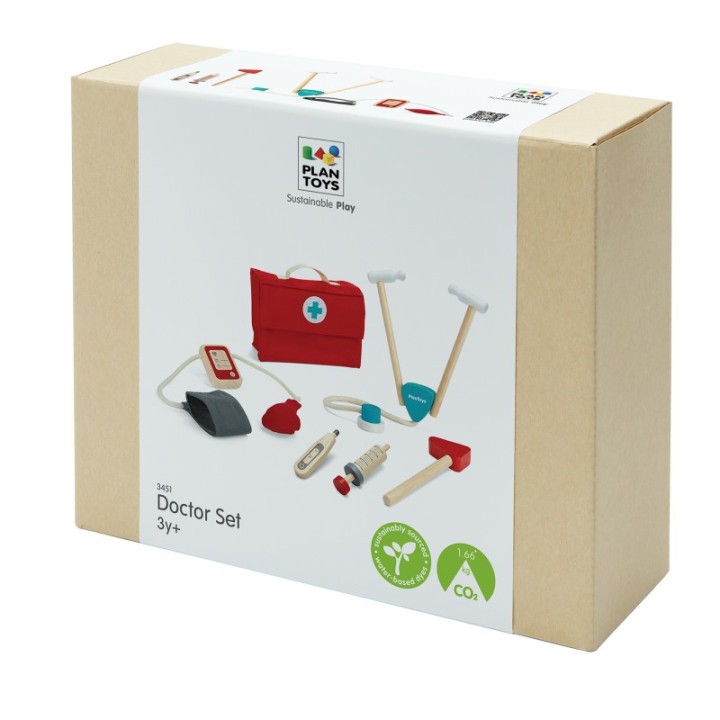 PlanToys Wooden Pretend Play Doctor Set