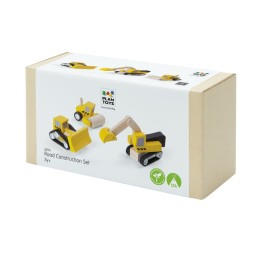 PlanToys Wooden Road Construction Playset