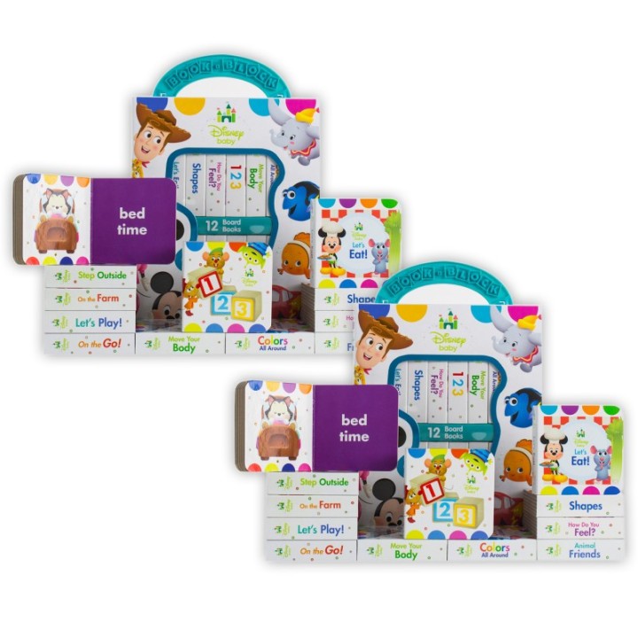 PI Kids My First Library Disney Baby, 12 Books Per Set, 2 Sets