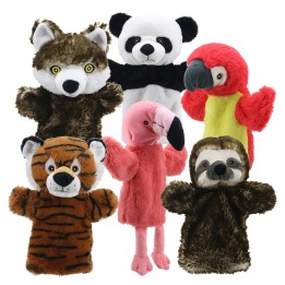 The Puppet Company Animal Puppet Buddies: Around the World, Set of 6