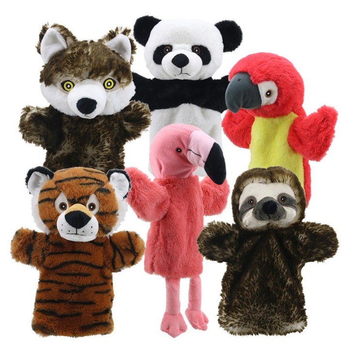 The Puppet Company Animal Puppet Buddies: Around the World, Set of 6