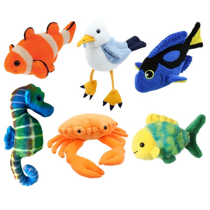 The Puppet Company Finger Puppets: Coral Reef, Set of 6