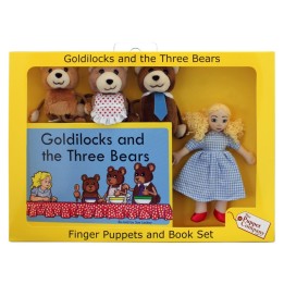 The Puppet Company Goldilocks Finger Puppets and Book Set