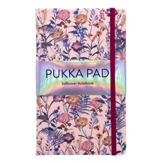 Pukka Pads Bloom Softcover Notebook with Pocket - Black - Pack 3