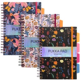 Pukka Pads B5 Bloom Project Book - Assorted - Pack 3
