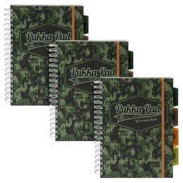 Pukka Pads Camo B5 Project Book - Pack 3