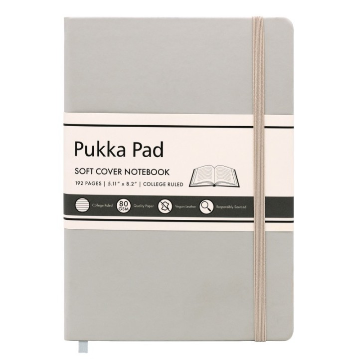 Pukka Pads Pukka Soft Cover A5 College Ruled - Oatmeal
