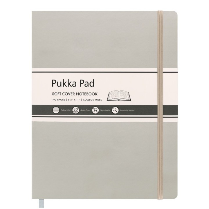 Pukka Pads Pukka Soft Cover Lettersize College Ruled - Oatmeal