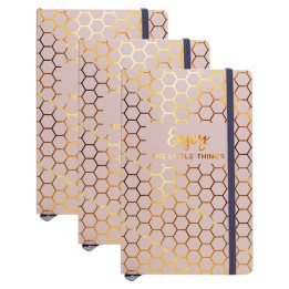 Pukka Pads Haze Journal, 8.2" x 5.11", Taupe, Pack of 3