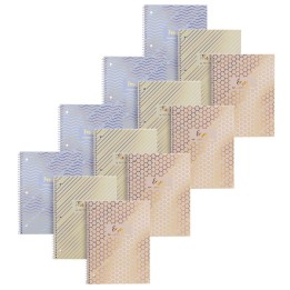 Pukka Pads Haze 1-Subject Notebook, 3 Per Pack, 4 Packs