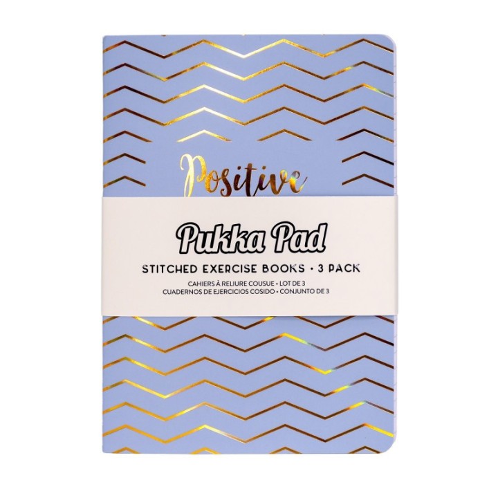 Pukka Pads Haze Exercise Books, 4.6" x 6.8", Assorted Colors, Pack of 3