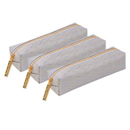 Pukka Pads Pencil Case, Haze, Blue, Pack of 3