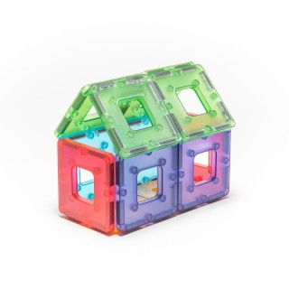 Polydron KinderMag Starter Set, Translucent, 48 Pieces