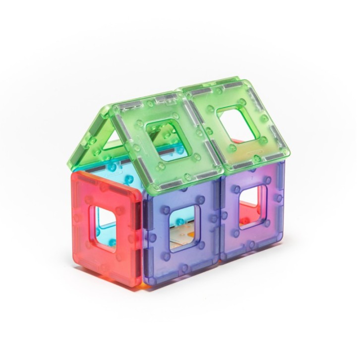 Polydron KinderMag Starter Set, Translucent, 48 Pieces