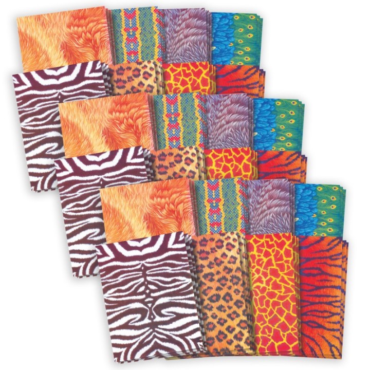 Roylco® Amazing Animal Paper™, 8.5" x 11", 40 Sheets Per Pack, 3 Packs