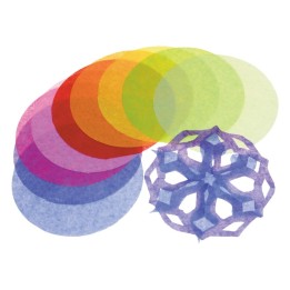 Roylco® Tissue Circles, 4", Assorted Colors, 480 Per Pack, 3 Packs