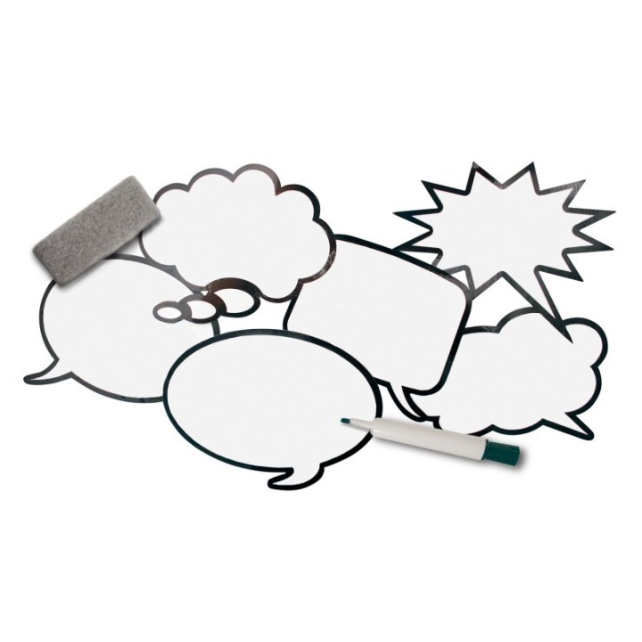 Roylco® Laminated Speech Bubbles, Pack of 12