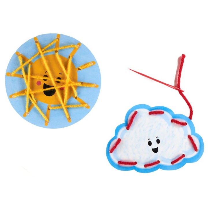 Roylco® Take-Home Weather Lacing Cards, Set of 24