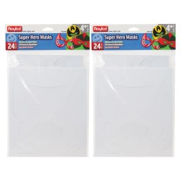 Roylco® Die-Cut Super Hero Masks, 24 Per Pack, 2 Packs
