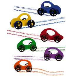 Roylco® Paint Racers, Primary & Secondary Colors, 6-Pack