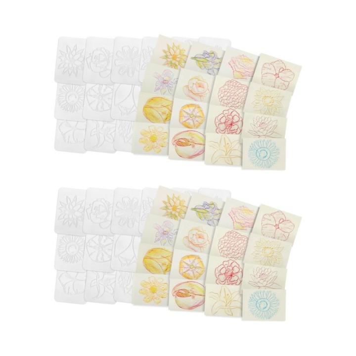 Roylco® Flowers Rubbing Plates, 16 Per Pack, 2 Packs