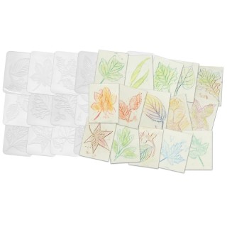 Roylco® Leaf Rubbing Plates, Pack of 16