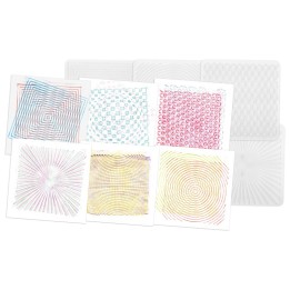 Roylco® Optical Illusion Rubbing Plates, Pack of 6
