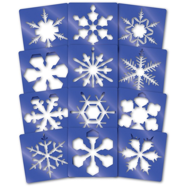 Roylco® Super Snowflake Stencils, Pack of 12