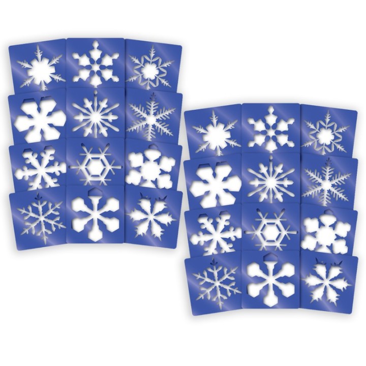 Roylco® Super Snowflake Stencils, 12 Per Pack, 2 Packs