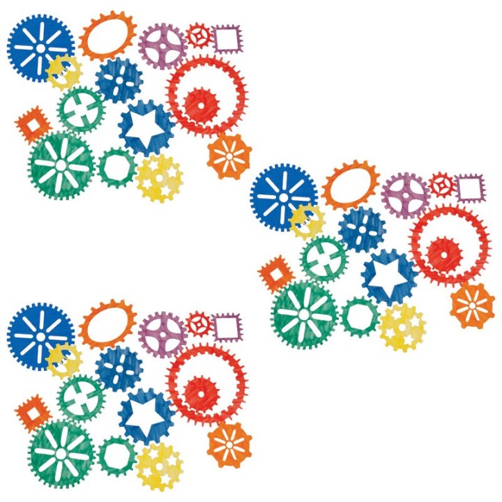Roylco® Gear Stencils, 15 Per Pack, 3 Packs